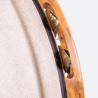 Tunable Tamburello in Olivewood HERNICUS by Mattia dell'Uomo